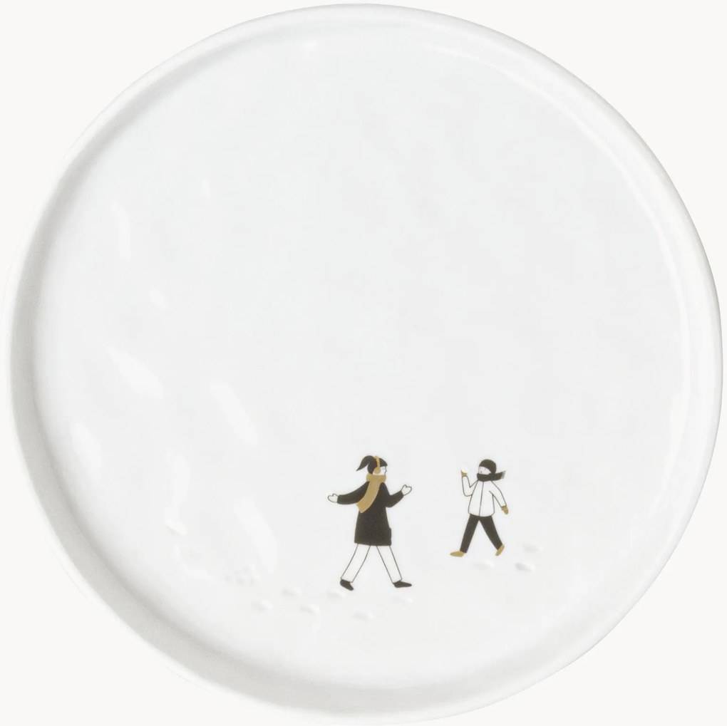 Handgemaakte taartborden Snowplay