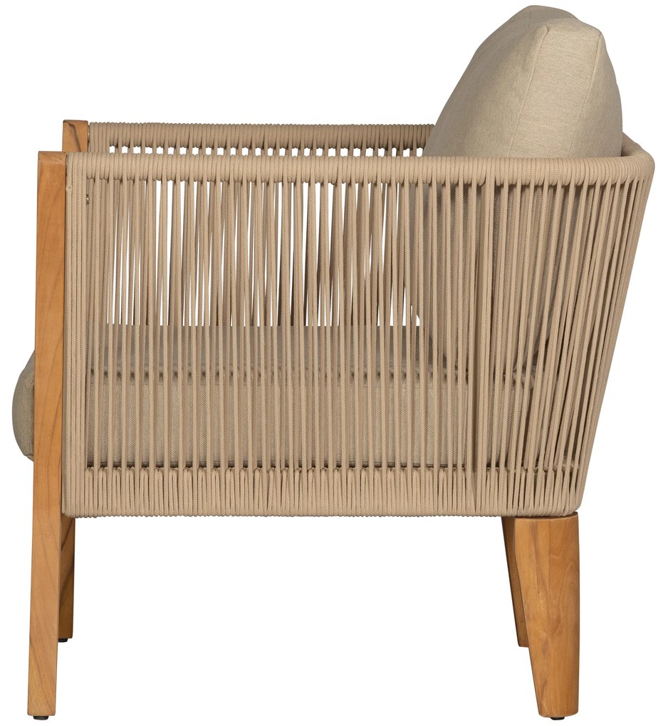 Exotan San Remo - Loungestoel - Teak - Zand - Exotan