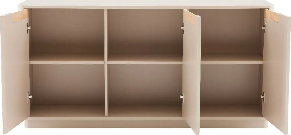 Mat Dressoir Grijsbeige 152 Cm - 152x40x75cm.