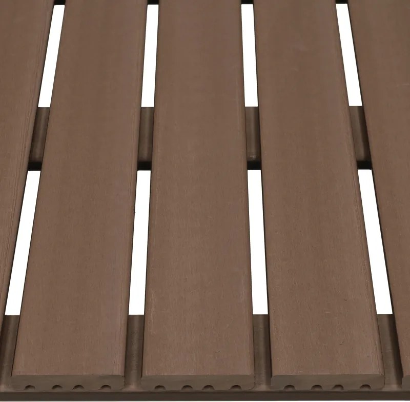 Terrastegel composiet 50 x 50 cm donkerbruin FSC (24 mm) massief