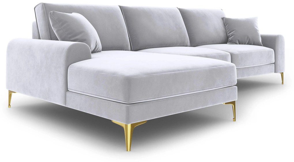 4.5-zitshoekbank Madara links velvet | Mazzini Sofas