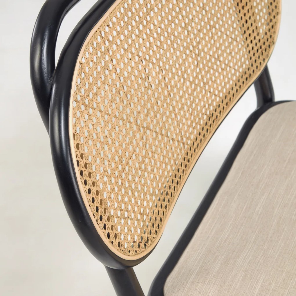 Retro Webbing Fauteuil Zwart
