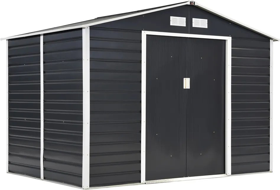 Metalen tuinhuisje Lahti 2,8 x 1,9 m Store Boss antraciet