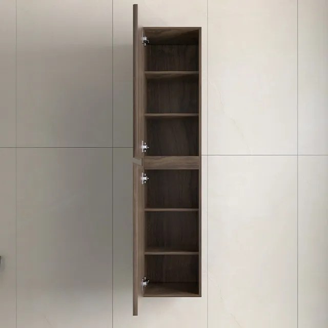 Lambini Designs Eleganza kolomkast 160x35x35cm dark walnut