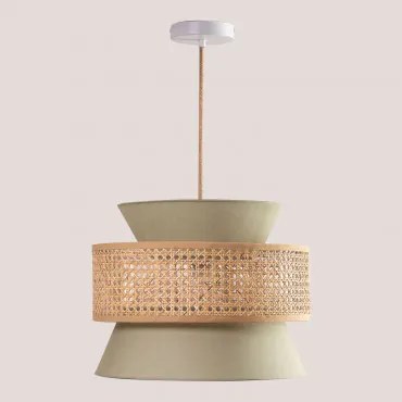 Hanglamp Van Rotan Yereh Groen – Olijf - Sklum