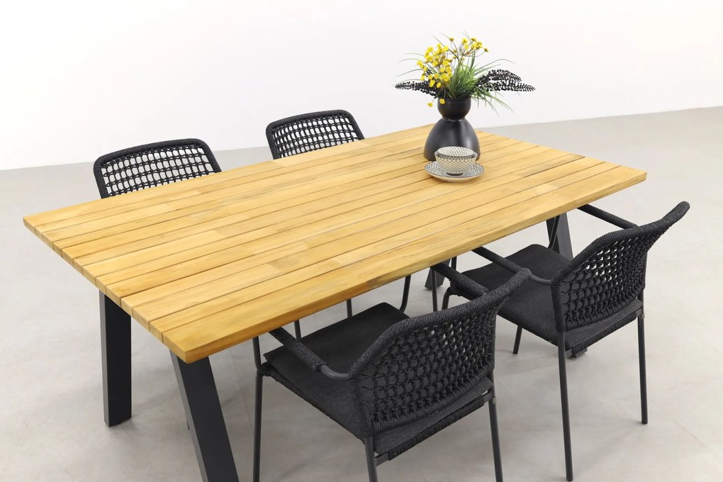 Taste Barista Antraciet/Ambassador 180x100 cm. tuinset - 5 delig OP=OP