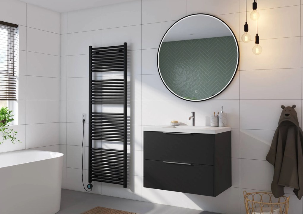 Saqu Cole elektrische radiator 900W 60x180cm mat zwart