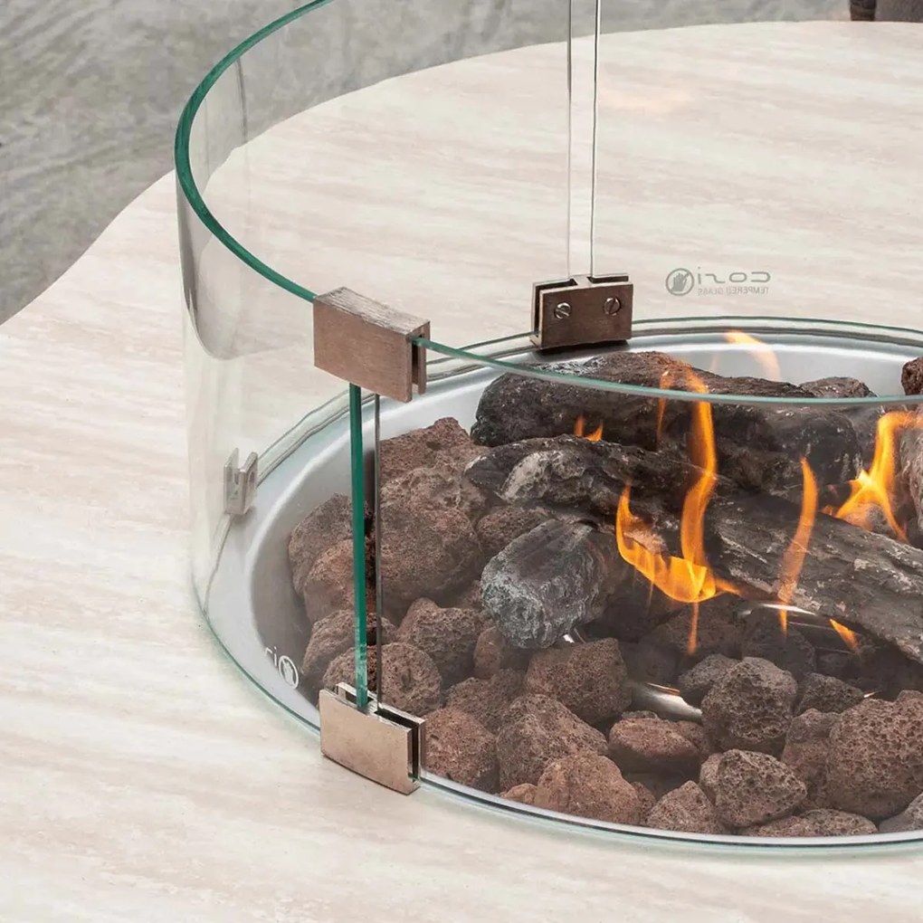 Cosi Fires Cosiloft Novi lounge vuurtafel taupe - stone look