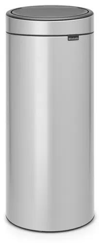 Brabantia Touch Bin Afvalemmer - 30 liter - kunststof binnenemmer - metallic grey 115387