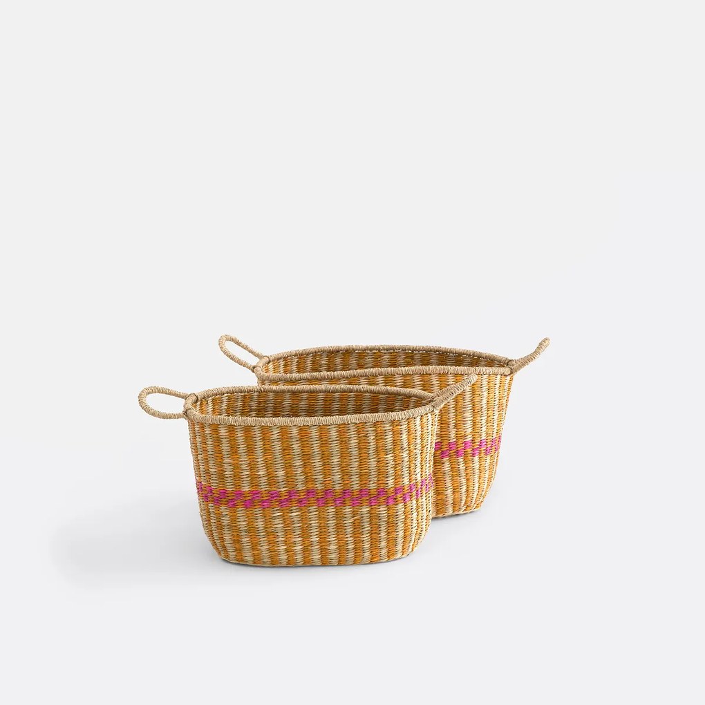 Set van 2 veelkleurige herbariummanden, KERALA