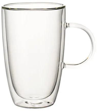 Artesano Hot Beverages dubbelwandig glas met oor - thee/latte macchiato (set van 2)
