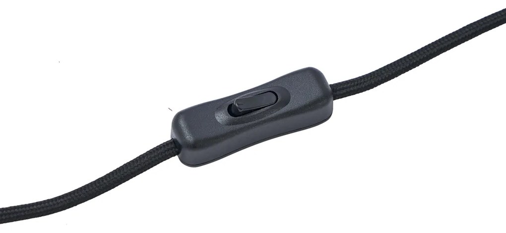 Design tafellamp zwart met smoke glas - Mochi