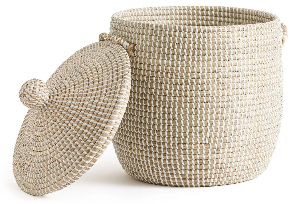 Mand met deksel H45cm, Natala