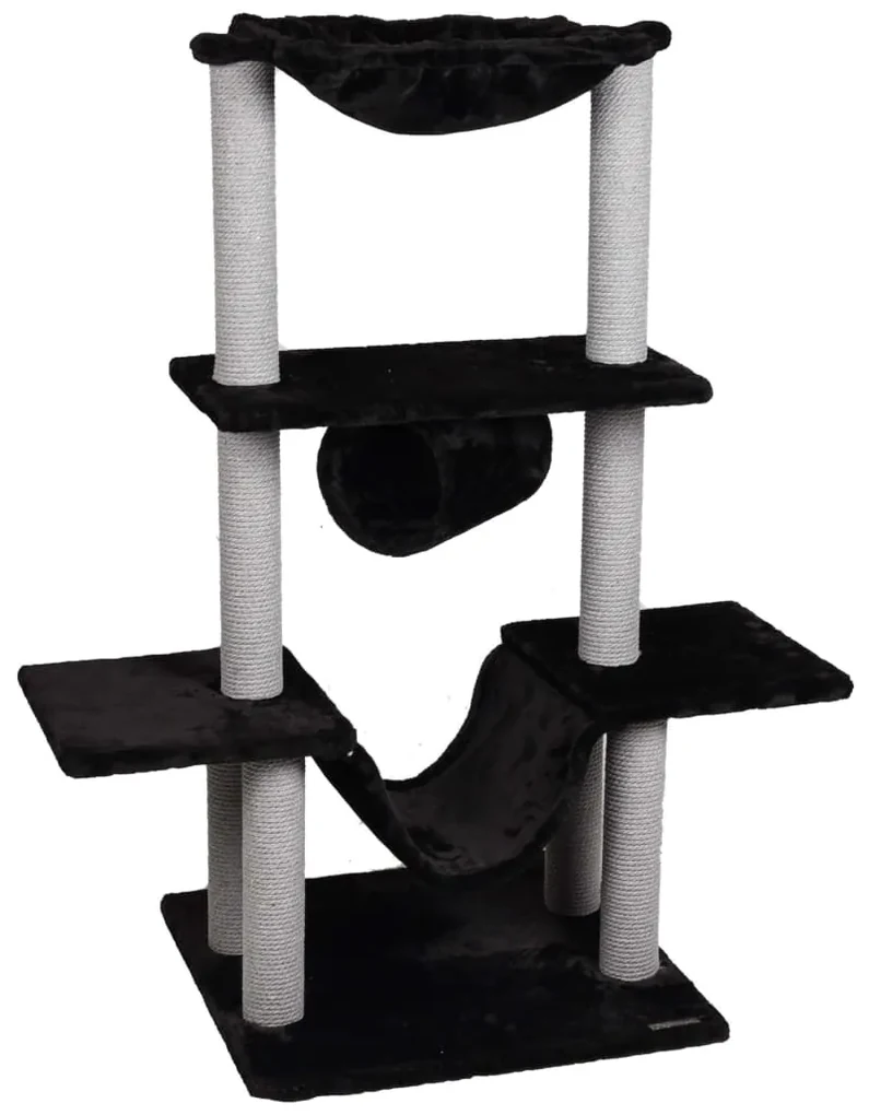 FLAMINGO Kattenkrabpaal Hamza 60x57x122 cm zwart