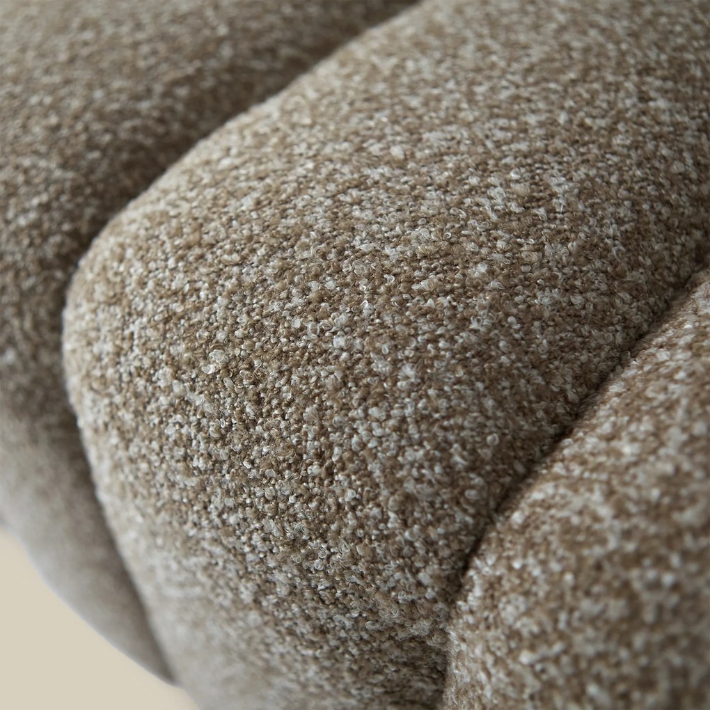 Bankje Zachte Stof Taupe 180 Cm