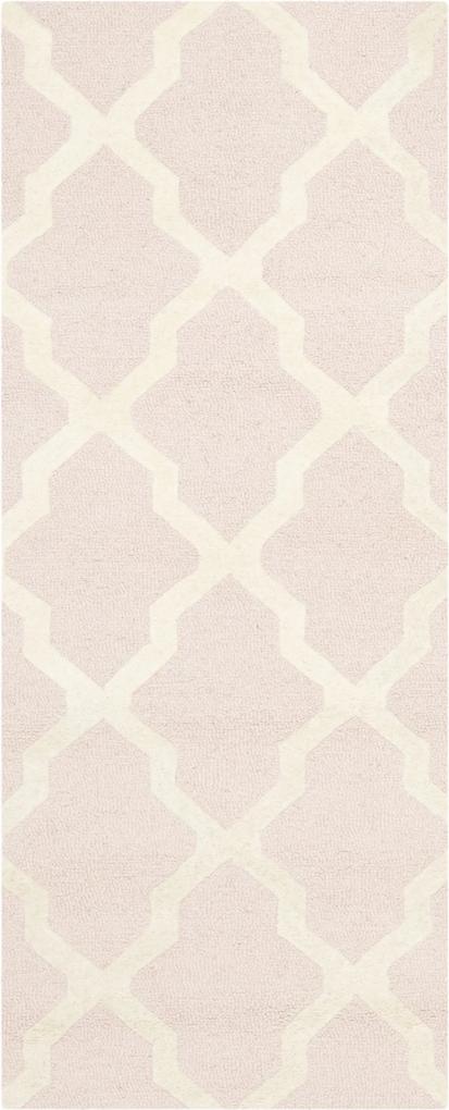 Safavieh | Vloerkleed Ava 76 x 240 cm licht roze, ivoor vloerkleden wol vloerkleden & woontextiel vloerkleden