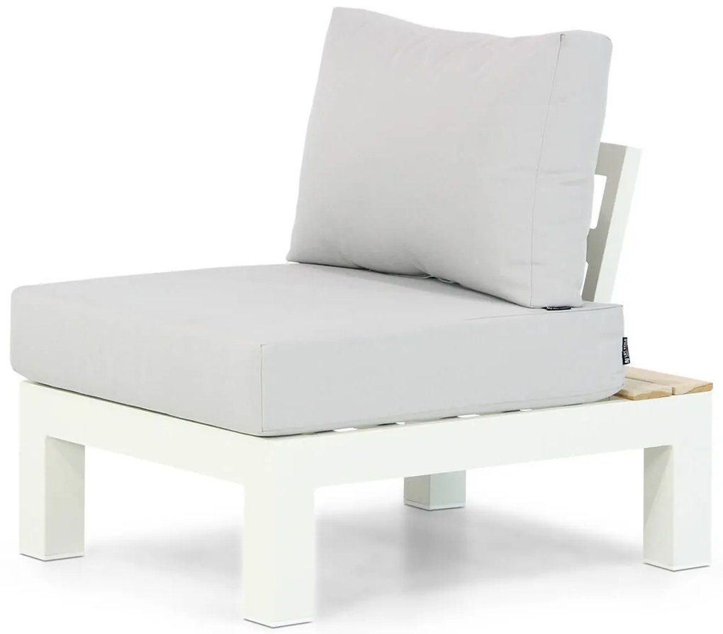 Lifestyle Garden Furniture Ravalla Midden Module White Aluminium/teak Wit