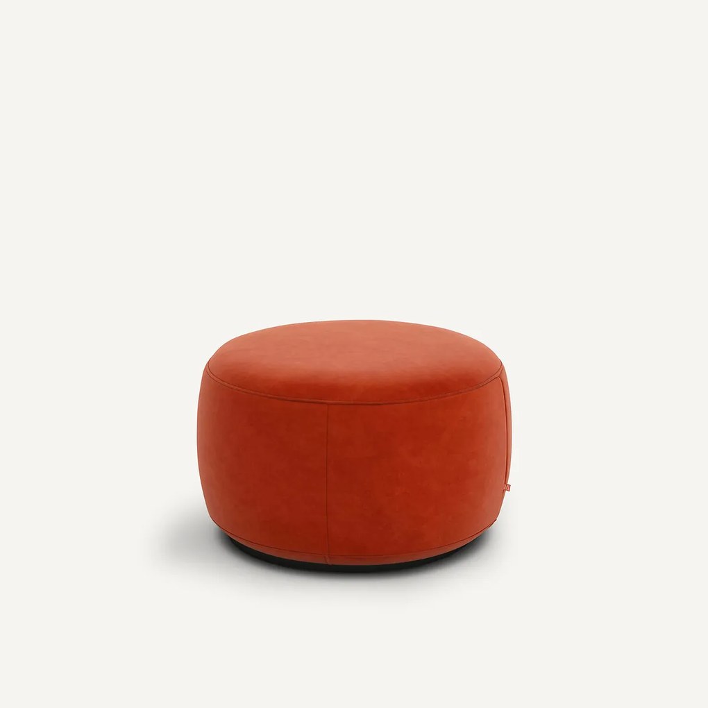 XL poef, in fluweel, Rosebury, ontwerp door Emmanuel Gallina