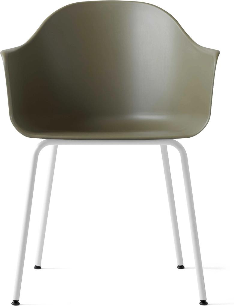 Menu Harbour Chair stoel olive met onderstel lichtgrijs staal