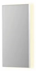 INK SP32 spiegel - 40x4x80cm rechthoek in stalen kader incl indir LED - verwarming - color changing - dimbaar en schakelaar - mat wit 8410001