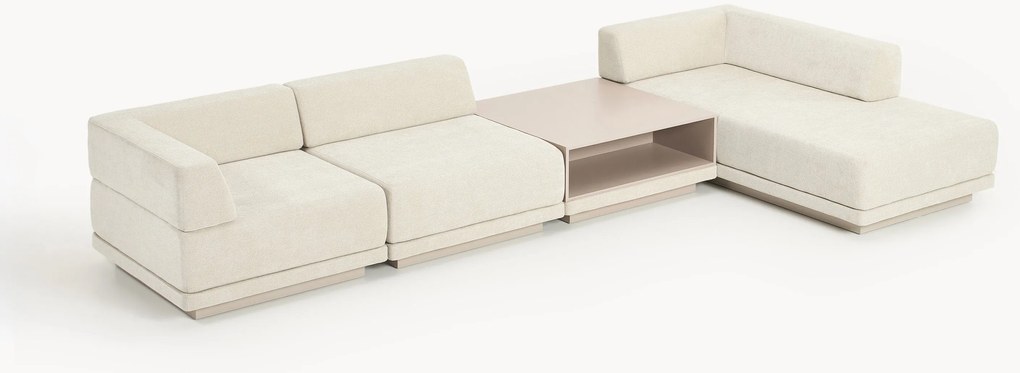 Modulaire hoekbank Colin (4-zits) met salontafel