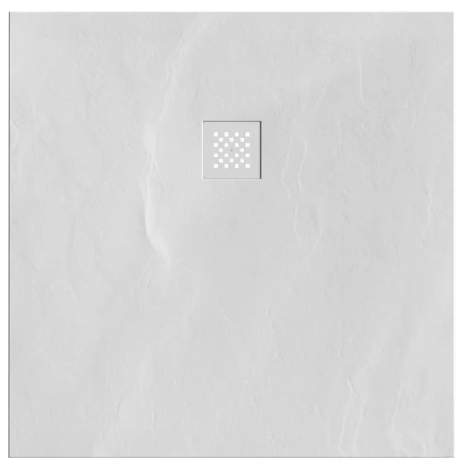 Brauer Crag douchebak 100x100x3cm mat wit