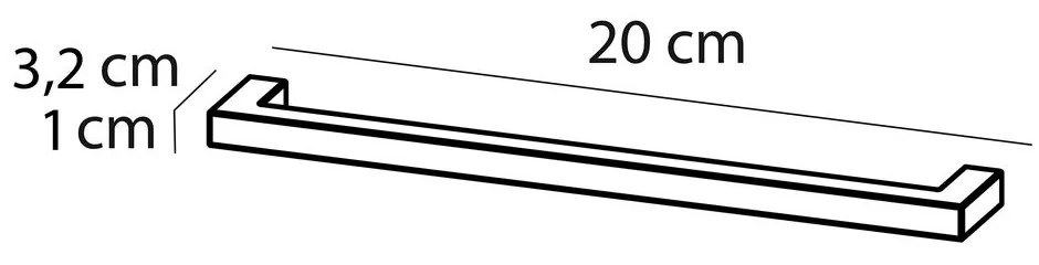 Tiger S-line meubelgreep S02 20cm chroom