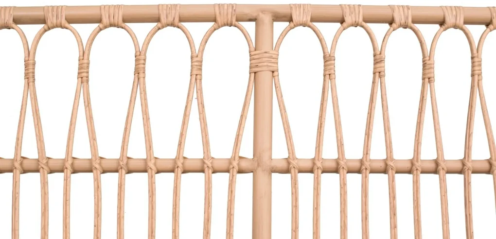 The Outsider Stoel-Bank Loungeset - Lenco - Bamboo Look - Lichtgrijs - Wicker - The Outsider