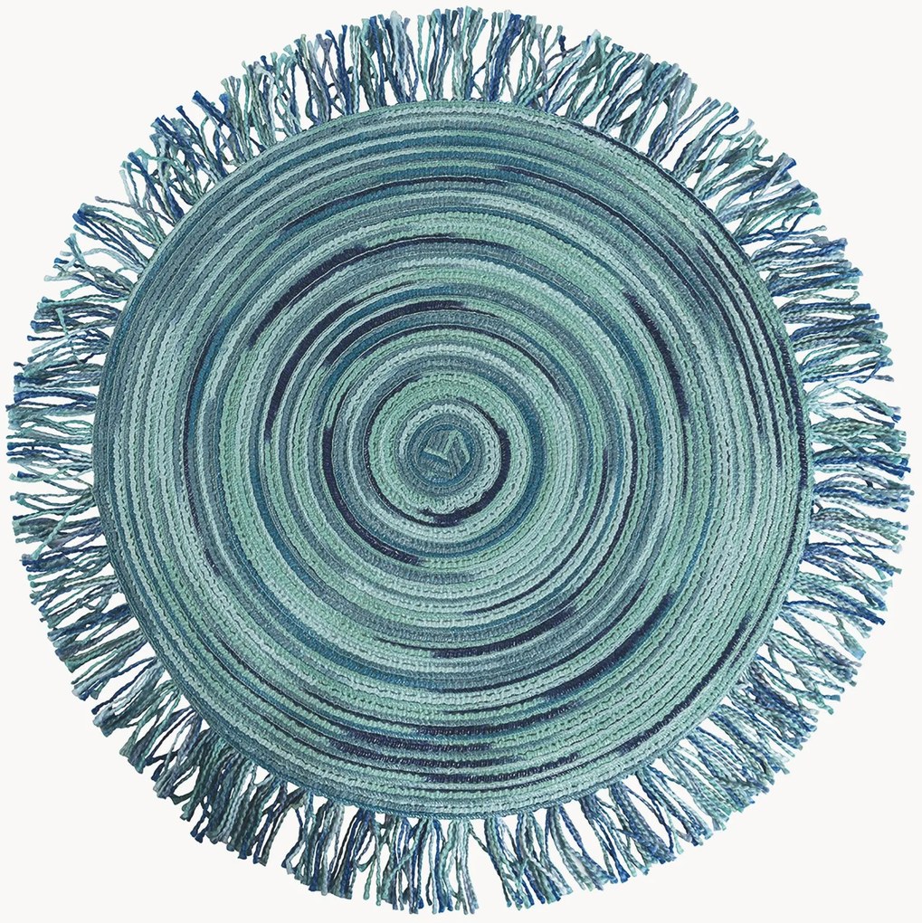 Ronde franjes placemats Solstice, 6-delig