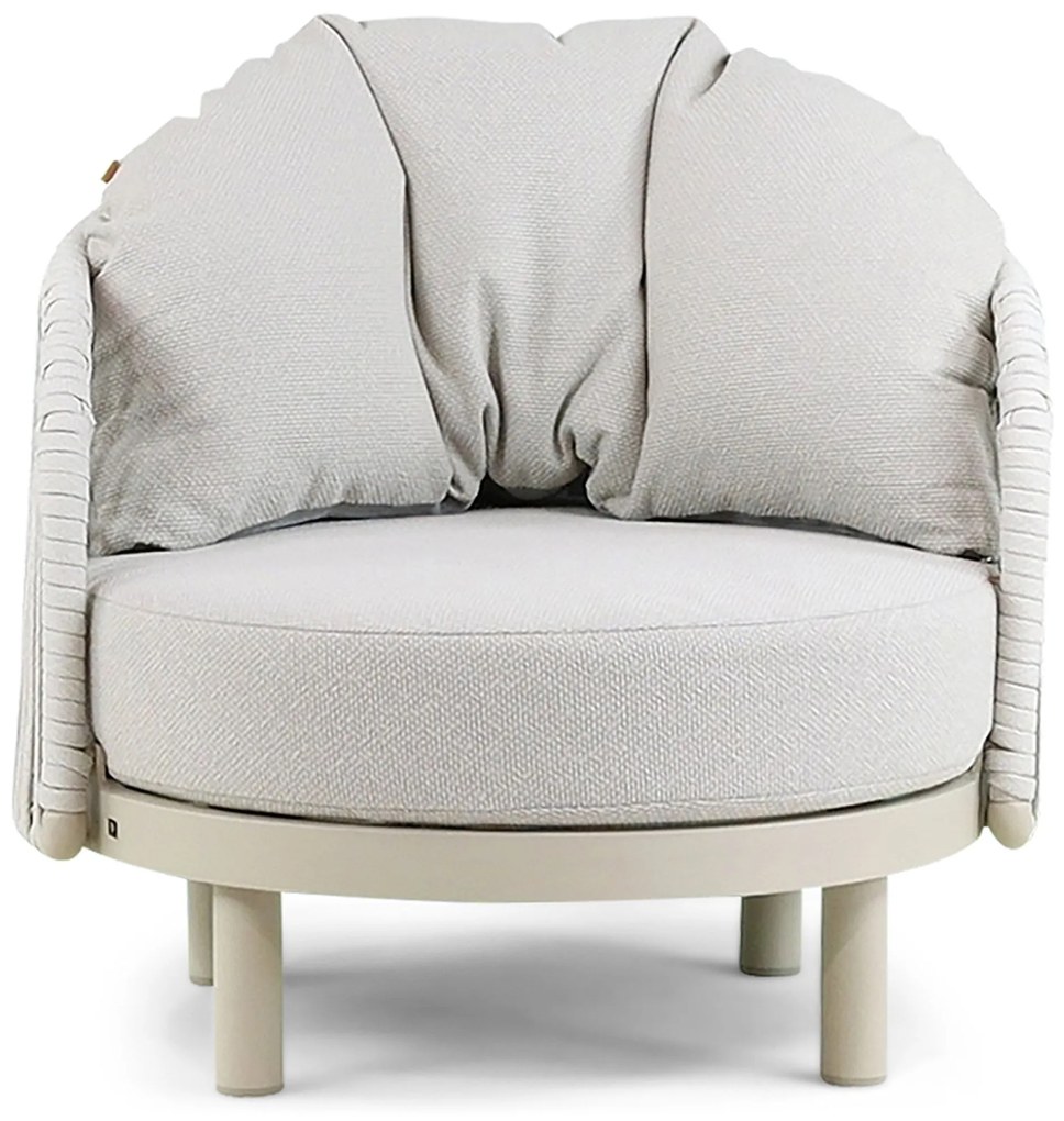 Tuinstoel Aluminium/rope Taupe-naturel-bruin Santika Nanda