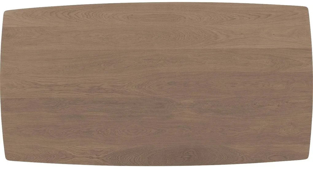 Goossens Excellent Eettafel Floyd, Semi rechthoekig 180 x 100 cm