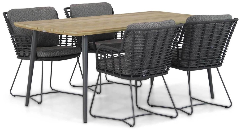 Tuinset 4 personen Rope Grijs 4 Seasons Outdoor Fabrice/Montana