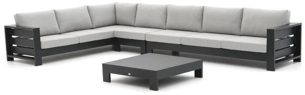 Hoek loungeset Bellagio  | 7 personen | Loungeset Grijs | Hoekbank Aluminium | 420x265cm | Kees Smit Tuinmeubelen