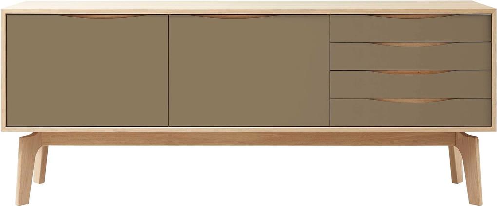 Wood and Vision Edge Sideboard 2-4 dressoir earth frame licht eiken