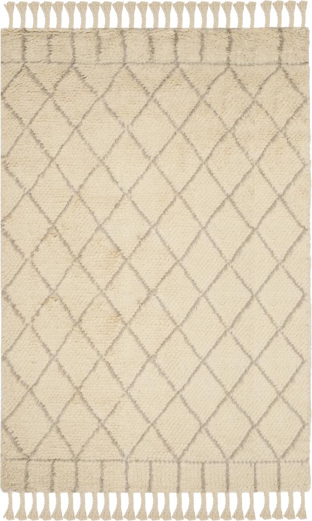 Safavieh | Vloerkleed Casablanca 68 x 240 cm ivoor, lichtgrijs vloerkleden wol, katoen vloerkleden & woontextiel vloerkleden
