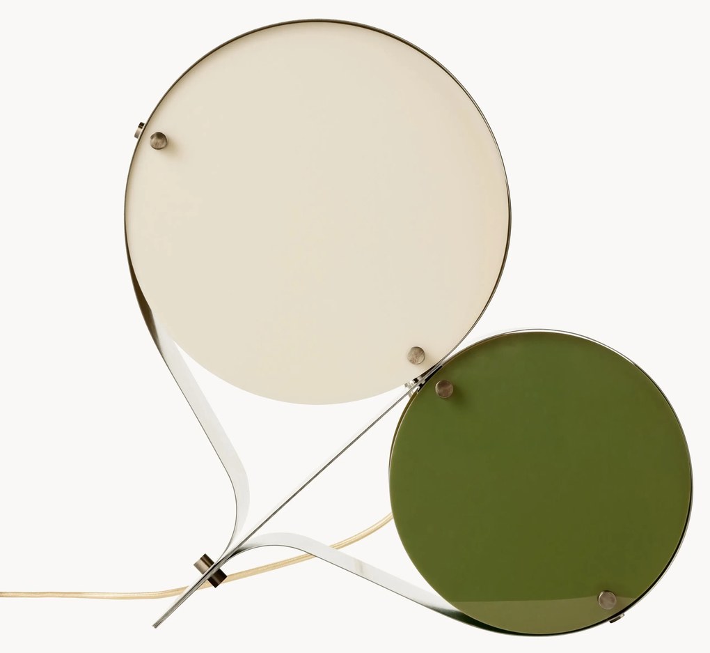 Tafellamp Coppia met acrylglazen kappen