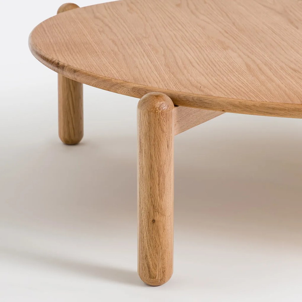 Ronde salontafel, diameter 94 cm, eiken fineer, Coloquo