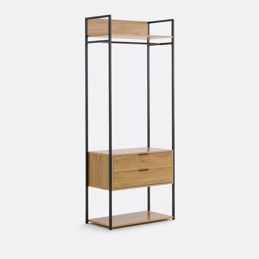 Garderobemodule, 2 lades 1 hangruimte, OAKI