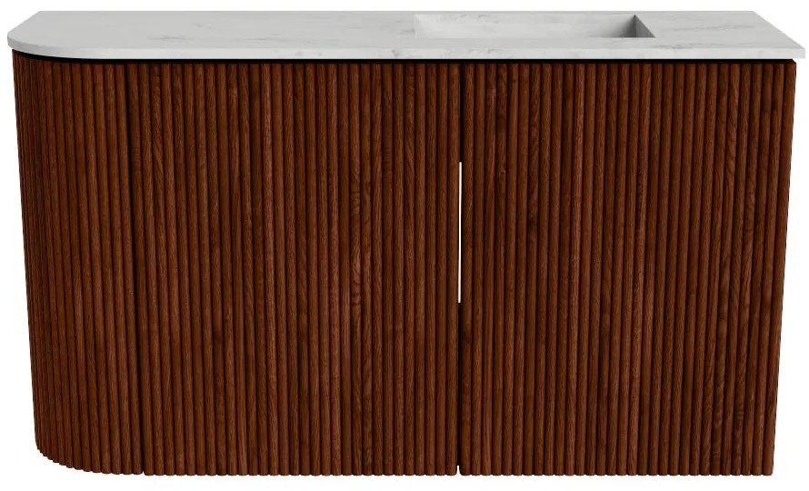Mondiaz Joya DLux 70cm toiletmeubel ronding links ruby met wastafel faye rechts 1 kraangat opalo