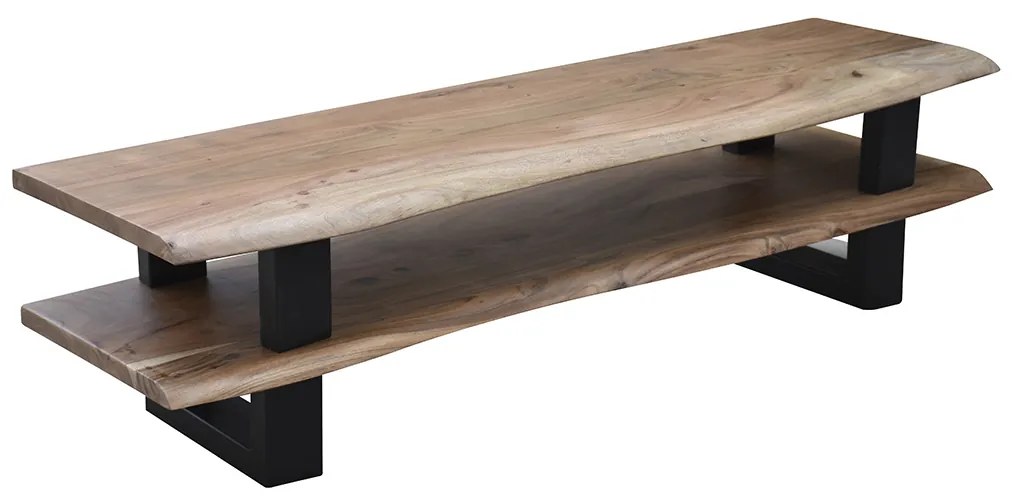 Boomstam Planken Tv-meubel - 140x40x36cm.