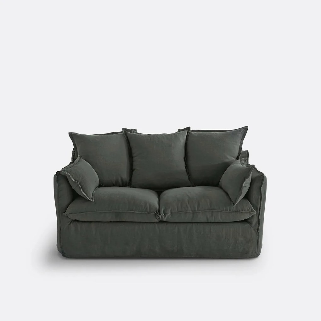 Bank 2-, 3-, 4- of 5-zits, in kreukellinnen, Odna