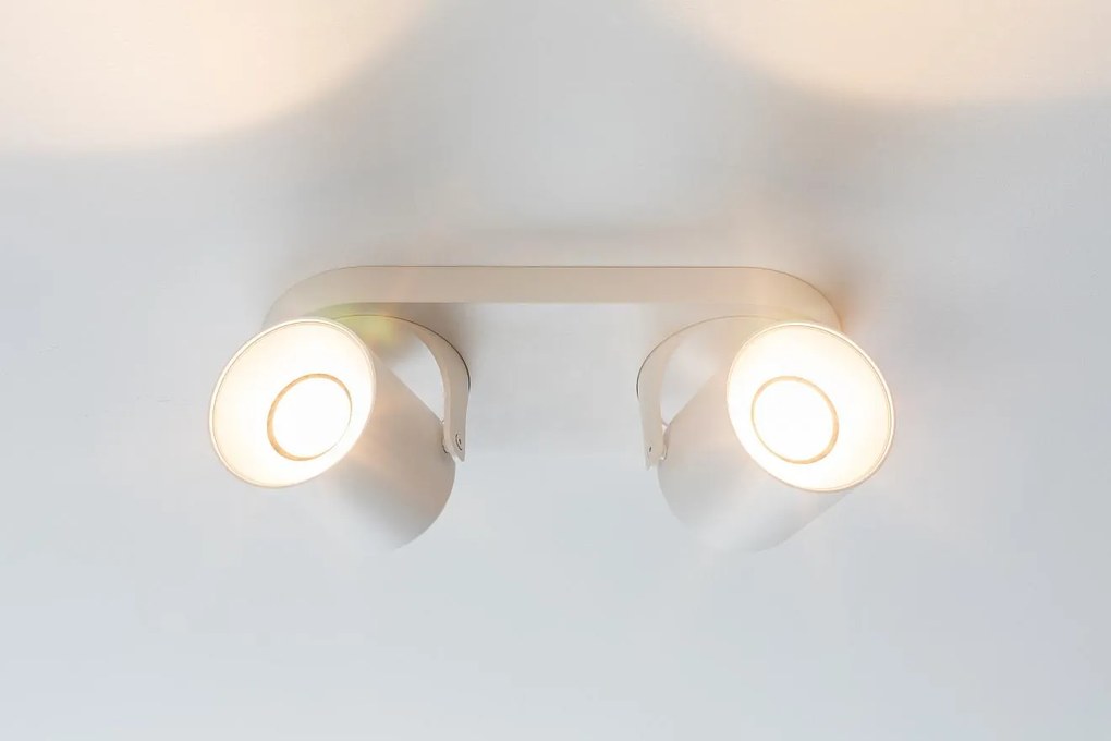 Zuiver Valon-2 Lichts Plafondspot Dim To Warm Dimbare LED - Wit