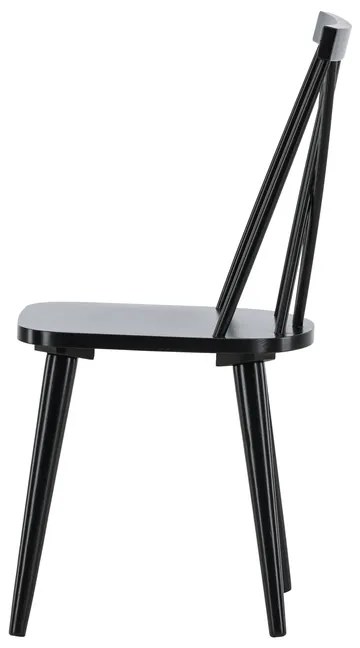 Jörn Eetkamerstoel Lena  - Zwart - Rubberhout - Jörn