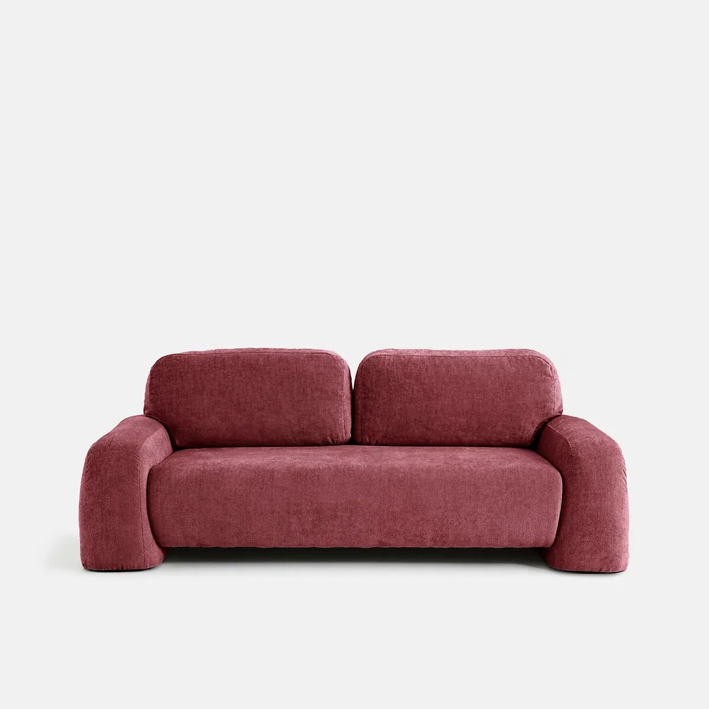 3-zits bank van dik fluweel Padang