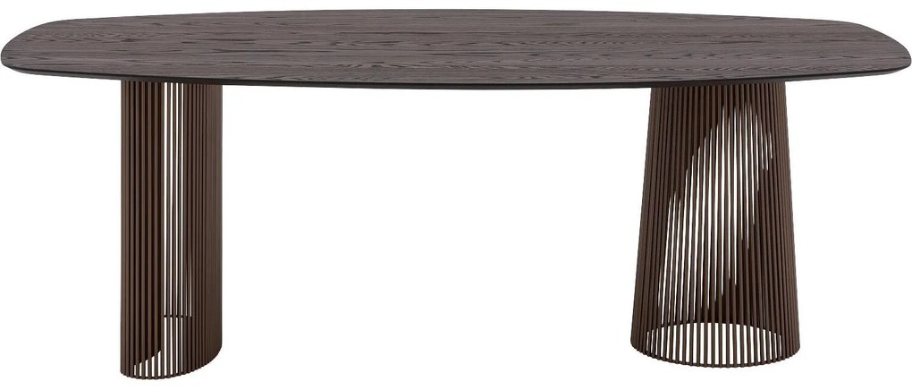 Goossens Excellent Eettafel Uniek, Semi ovaal 220 x 120 cm