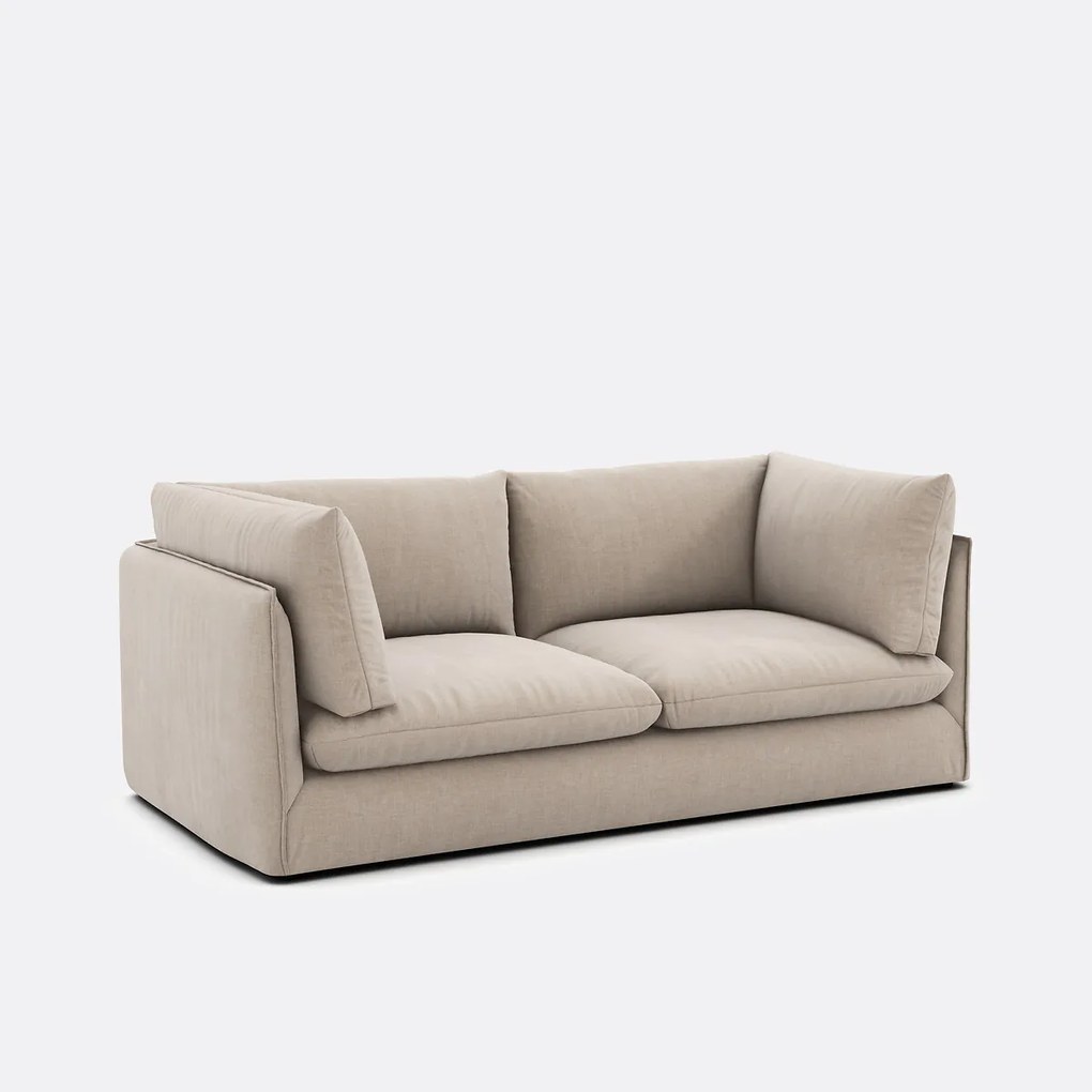 3-zits rechte bank in gestructureerde stof, Malo