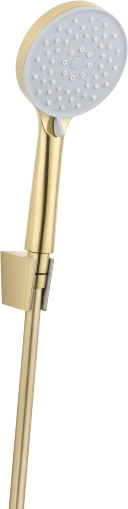 Saqu Eurotrend badset met 3 straalsoorten geborsteld messing