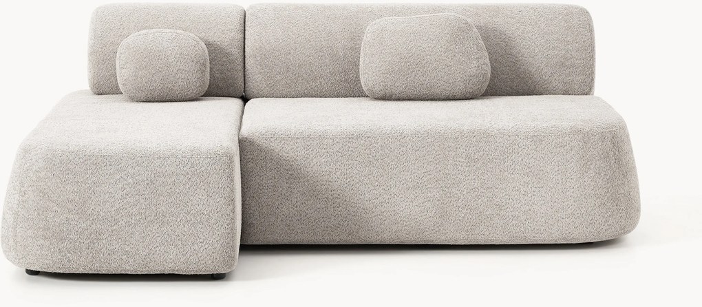Hoekbank Pao (2-zits) van teddy-bouclé