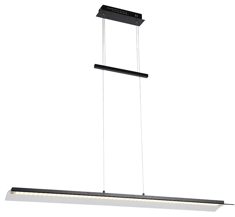 Eettafel / Eetkamer Moderne hanglamp zwart incl. LED 3-staps dimbaar - Boone Modern Binnenverlichting Lamp