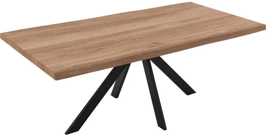 Goossens Eettafel Blade, Boomstamblad 200 x 100 cm 5 cm dik